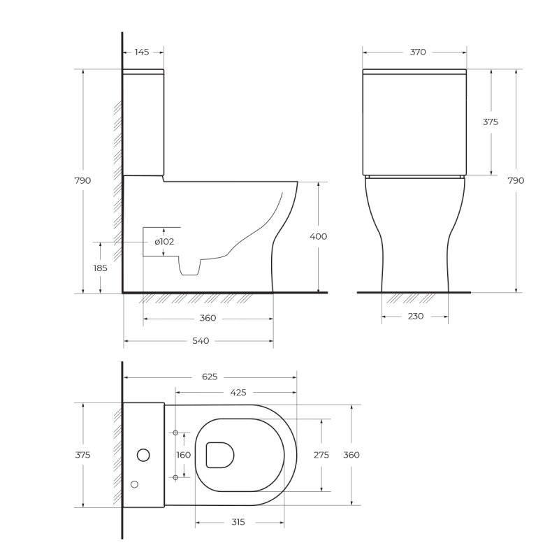 Компакт BelBagno ENERGIA BB8134 + сиденье микролифт